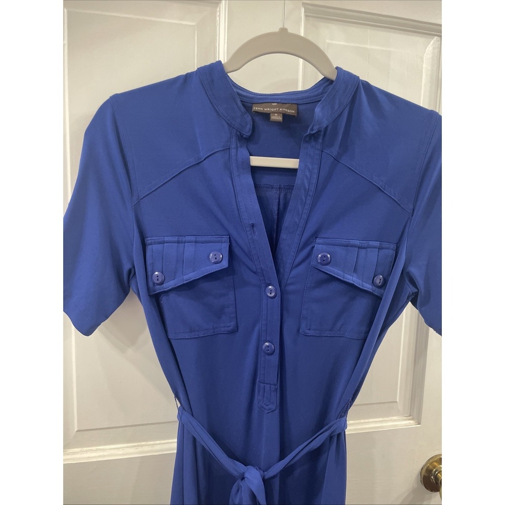 Fenn Wright Mansion Formal Solid Blue Polyester S… - image 3